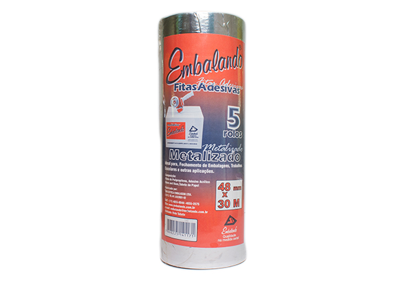  Kit Fita Adesiva Larga Metalizada 45x30 